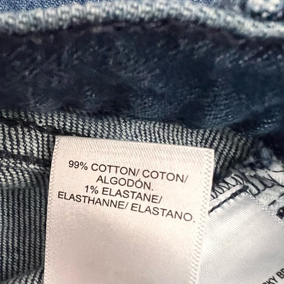 Lucky Brand Blue Boy Mid-Rise Relaxed Straight Leg Distressed Jeans Size 12/31 - Picture 12 of 13